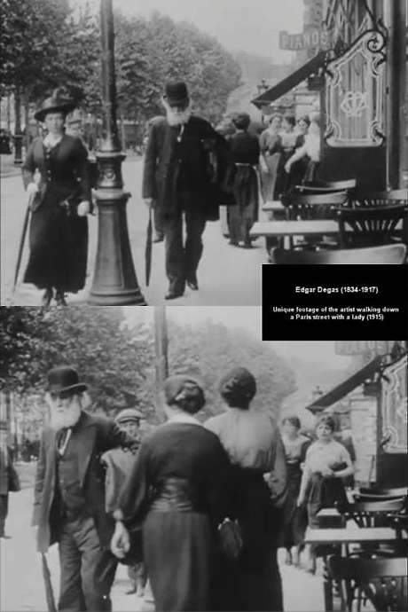 Edgar Degas Filmed Walking Down a Paris Street